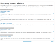 Tablet Screenshot of discoverystudentministry.blogspot.com