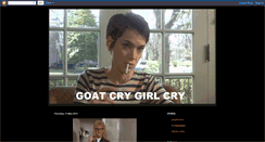 Desktop Screenshot of goatcrygirlcry.blogspot.com