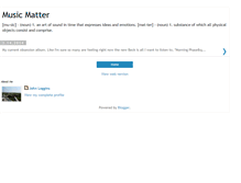 Tablet Screenshot of musicismatter.blogspot.com
