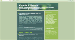 Desktop Screenshot of cienciayttec.blogspot.com