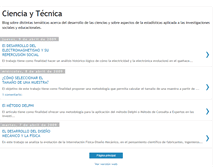 Tablet Screenshot of cienciayttec.blogspot.com