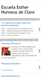 Mobile Screenshot of escuelaestherhunneusdeclaro.blogspot.com