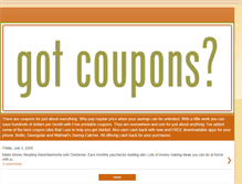 Tablet Screenshot of coupons-to-print.blogspot.com