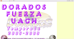 Desktop Screenshot of fuerzauachdorados.blogspot.com