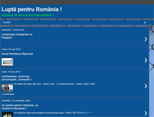 Tablet Screenshot of luptapentruromania.blogspot.com