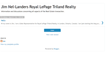 Tablet Screenshot of jnellandersroyallepagetrilandrealty.blogspot.com