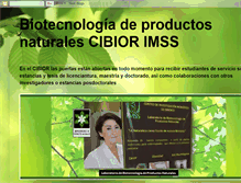 Tablet Screenshot of biotecnologia-cibior.blogspot.com