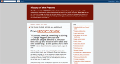 Desktop Screenshot of historyofthepresent.blogspot.com