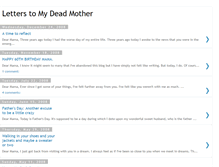 Tablet Screenshot of letterstomydeadmother.blogspot.com