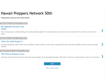 Tablet Screenshot of hawaiipreppersnetwork50th.blogspot.com