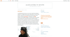 Desktop Screenshot of alexandrasknits.blogspot.com