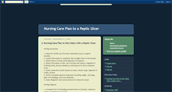 Desktop Screenshot of nursingcareplanpepticulcer.blogspot.com