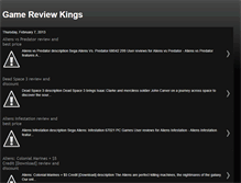 Tablet Screenshot of gamesreviewkings.blogspot.com