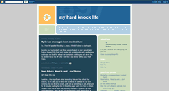 Desktop Screenshot of myhardknocklife.blogspot.com