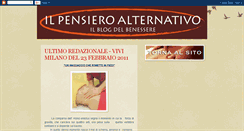 Desktop Screenshot of ilpensieroalternativo.blogspot.com