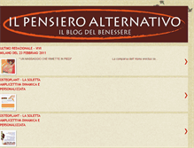 Tablet Screenshot of ilpensieroalternativo.blogspot.com