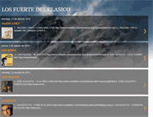 Tablet Screenshot of losfuertedelclasico.blogspot.com