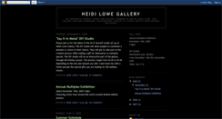 Desktop Screenshot of heidilowegallery.blogspot.com