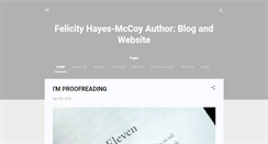 Desktop Screenshot of felicityhayes-mccoy.blogspot.com