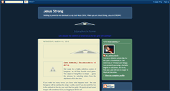 Desktop Screenshot of jesusstrong.blogspot.com