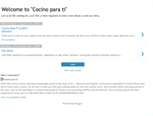 Tablet Screenshot of cocinoparati.blogspot.com