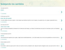 Tablet Screenshot of festejandolossentidos.blogspot.com