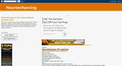 Desktop Screenshot of neuroenhancing.blogspot.com