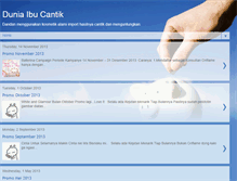 Tablet Screenshot of duniaibucantik.blogspot.com