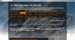 Desktop Screenshot of la-fibromyalgie-de-quwill.blogspot.com