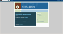 Desktop Screenshot of mommacomma.blogspot.com