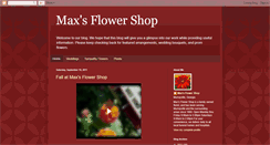 Desktop Screenshot of maxsflowershop.blogspot.com