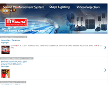 Tablet Screenshot of mysoundandlight.blogspot.com