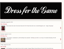 Tablet Screenshot of dressforthegame.blogspot.com