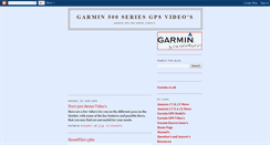 Desktop Screenshot of garmin500seriesvideos.blogspot.com