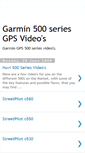 Mobile Screenshot of garmin500seriesvideos.blogspot.com