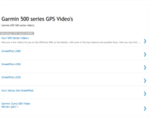 Tablet Screenshot of garmin500seriesvideos.blogspot.com