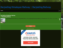 Tablet Screenshot of darjeelinghimalayanrailway.blogspot.com