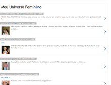 Tablet Screenshot of meuniversofeminino.blogspot.com