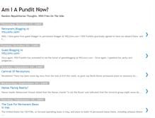 Tablet Screenshot of amiapunditnow.blogspot.com