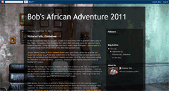 Desktop Screenshot of bobsafricanadventure2011.blogspot.com