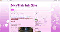 Desktop Screenshot of dolcevitaintwincities.blogspot.com