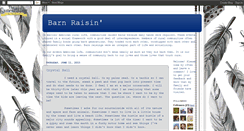 Desktop Screenshot of barnraisin.blogspot.com