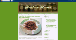 Desktop Screenshot of producestories.blogspot.com