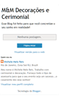 Mobile Screenshot of mmdecoracoesecerimonial.blogspot.com