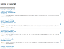 Tablet Screenshot of hometreadmills-review.blogspot.com