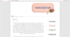 Desktop Screenshot of callelillycafe.blogspot.com