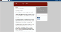 Desktop Screenshot of iconqueredmycolitis.blogspot.com