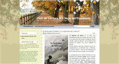 Desktop Screenshot of clubdelecturavegadelguadalete.blogspot.com