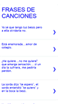 Mobile Screenshot of frases-de-canciones-7.blogspot.com
