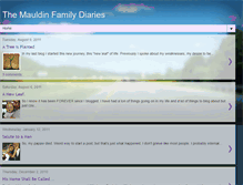 Tablet Screenshot of mauldinfamilydiaries.blogspot.com